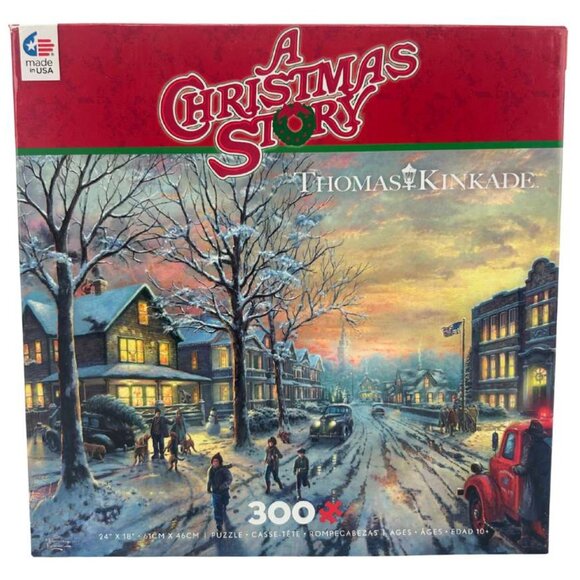 Ceaco Thomas Kinkade "A Christmas Story" Jigsaw Puzzle / 300 Pieces - Picture 1 of 4